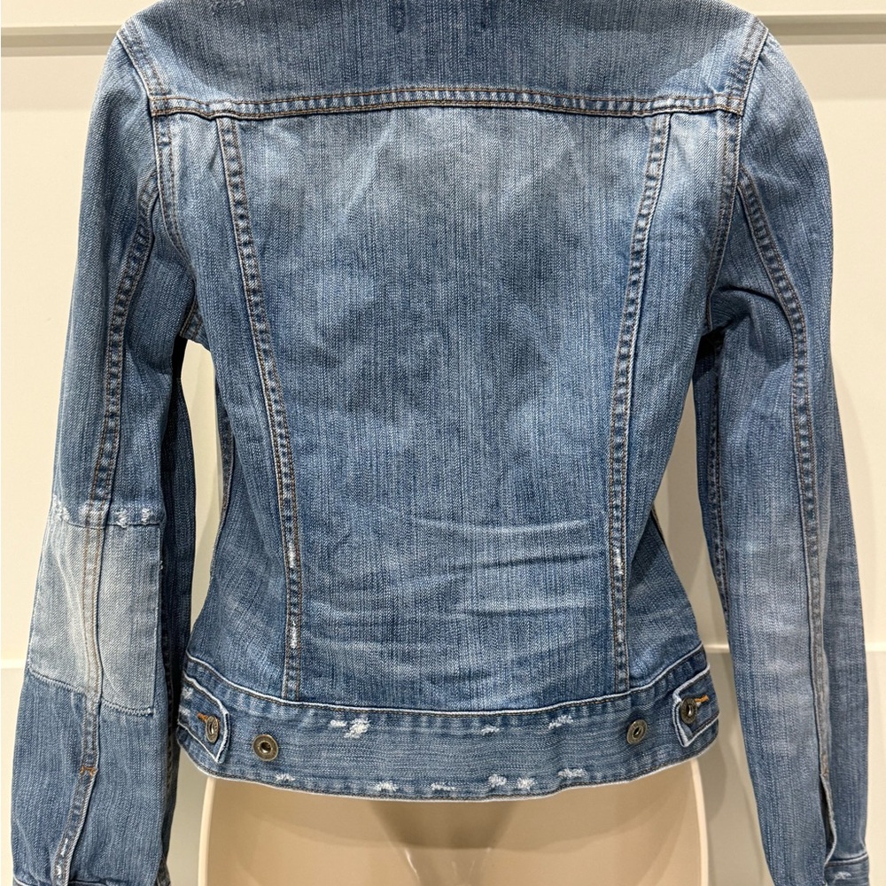 Vintage Lucky Brand denim Jean Jacket, S, women’s distressed - Picture 9 of 12